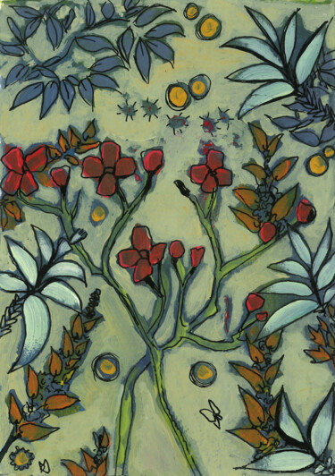 Картина под названием "Eden winter" - Maya Ratovondrahona, Подлинное произведение искусства, Акрил