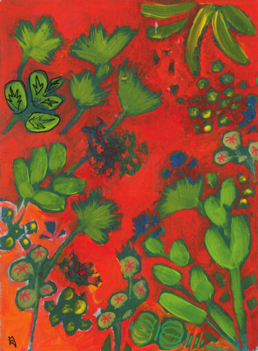 Картина под названием "Eden summer" - Maya Ratovondrahona, Подлинное произведение искусства, Акрил