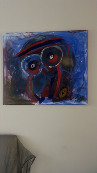 Peinture intitulée "L’ombre qui se souv…" par Fadwa Maghlazi, Œuvre d'art originale, Acrylique