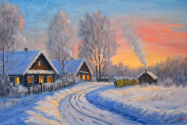 "Snowy January Eveni…" başlıklı Dijital Sanat Sergei Gundorov tarafından, Orijinal sanat, Dijital Resim