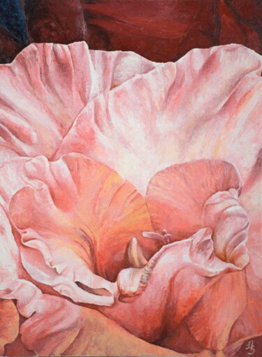 Malerei mit dem Titel "In harmony with you…" von Andzela Smalka, Original-Kunstwerk, Öl Auf Keilrahmen aus Holz montiert