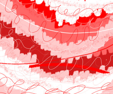 "Simple Red Abstract…" başlıklı Dijital Sanat Vafa Majidli tarafından, Orijinal sanat, Dijital Resim