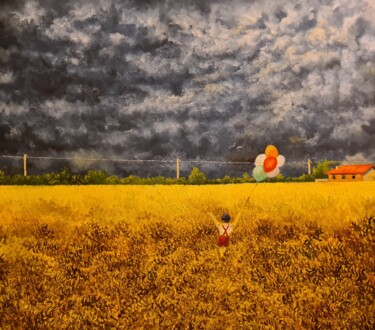 "FESTA DI PIOGGIA" başlıklı Tablo Arkadi Sevumyan tarafından, Orijinal sanat, Petrol