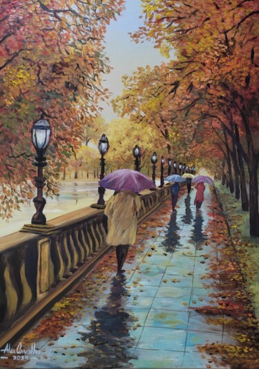 "Passeio de outono s…" başlıklı Tablo Alex Carvalho tarafından, Orijinal sanat, Akrilik Ahşap Sedye çerçevesi üzerine monte…