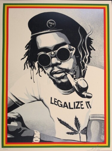 Painting titled "Legalize It (Peter…" by Shepard Fairey (Obey), Original Artwork, Digital Print