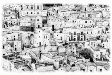 Fotografie mit dem Titel "#1 Matera" von Samir Krim, Original-Kunstwerk, Digitale Fotografie