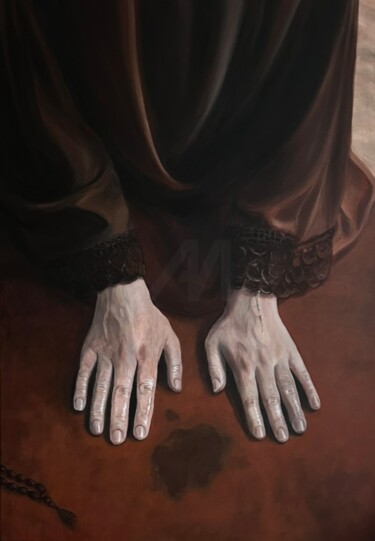 Картина под названием "He Hears the Tears" - Ильвира Юсупова, Подлинное произведение искусства, Акрил Установлен на Деревянн…