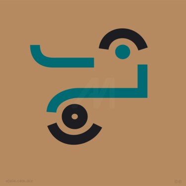 Arte digital titulada "nada visual vi-gita…" por Ojolo, Obra de arte original, Pintura Digital