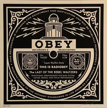 Printmaking titled "This is Radiobey" by Shepard Fairey (Obey), Original Artwork, Screenprinting