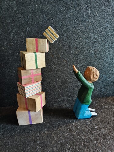 "Abondance" başlıklı Heykel Wenzo tarafından, Orijinal sanat, Ahşap