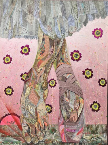 Коллажи под названием "Dance Me To The End" - Moira Mcainsh, Подлинное произведение искусства, Акрил