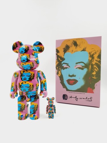 Sculpture intitulée "Bearbrick Marilyn 2…" par Bearbrick, Œuvre d'art originale, Plastique
