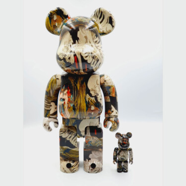 Sculpture titled "Toshusai Sharaku Ac…" by Bearbrick, Original Artwork, Plastic