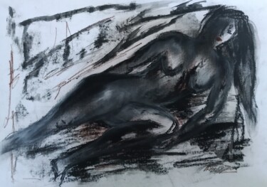 "Descanso" başlıklı Tablo Franco tarafından, Orijinal sanat, Karakalem