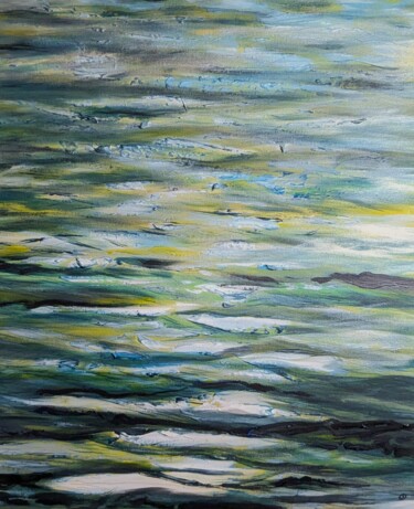 Peinture intitulée "Eau 3" par Mulhode, Œuvre d'art originale, Acrylique Monté sur Châssis en bois