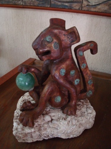 Escultura titulada "Maguito Balam" por Maga, Obra de arte original, Metales
