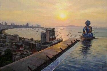 ""Патайя"" başlıklı Tablo Александр Самохвалов tarafından, Orijinal sanat, Petrol