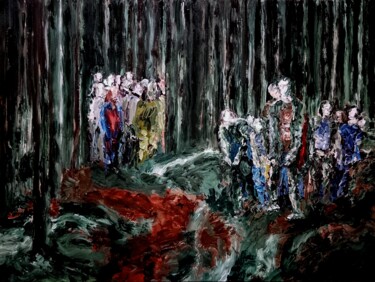 "Les guerriers nerve…" başlıklı Tablo Antoine Juliens tarafından, Orijinal sanat, Akrilik Karton üzerine monte edilmiş