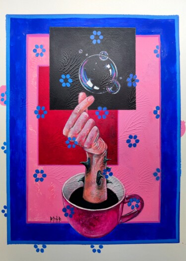 Картина под названием "Heart Snap" - Irina Runa, Подлинное произведение искусства, Акрил