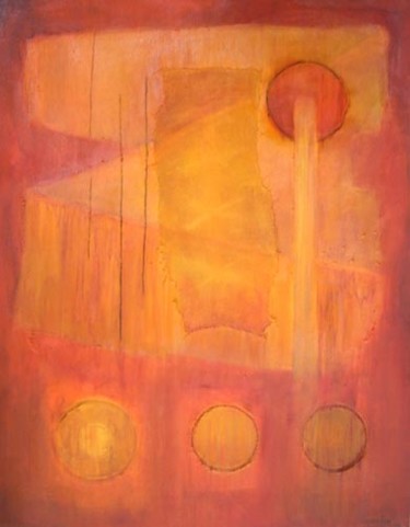 Pintura titulada "circulos" por Juan Sacristan, Obra de arte original, Oleo