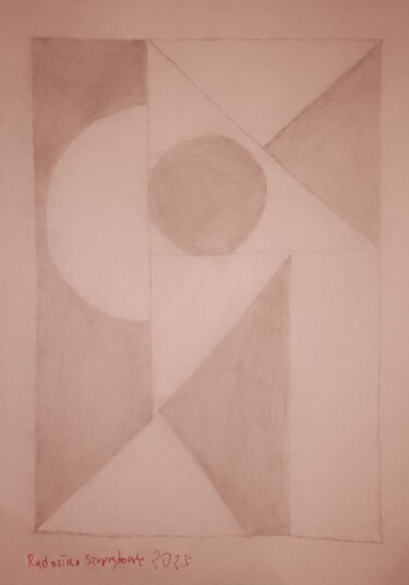 Rysunek zatytułowany „Geometryczna harmon…” autorstwa Radoslaw Szuprytowski, Oryginalna praca, Ołówek