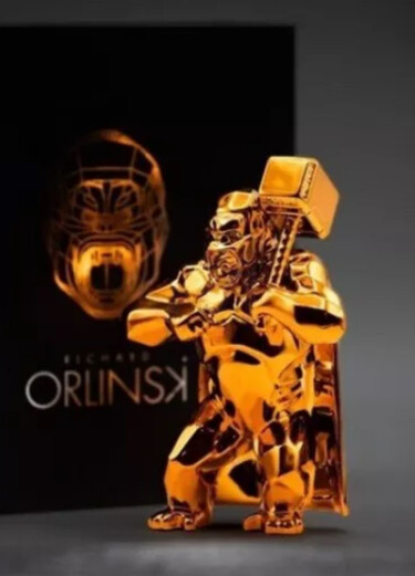 Sculpture titled "Kong Hammer" by Richard Orlinski, Original Artwork, Resin