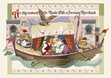 Digitale Kunst mit dem Titel "An Agreement Is Mad…" von Van Evan Fuller, Original-Kunstwerk, Digitale Malerei