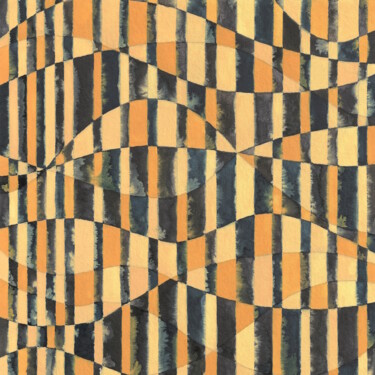 绘画 标题为“Golden Lights” 由Anni Tait, 原创艺术品, 水彩