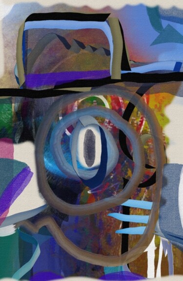 Arts numériques intitulée "Bernard..." par Jacky Patin, Œuvre d'art originale, Peinture numérique