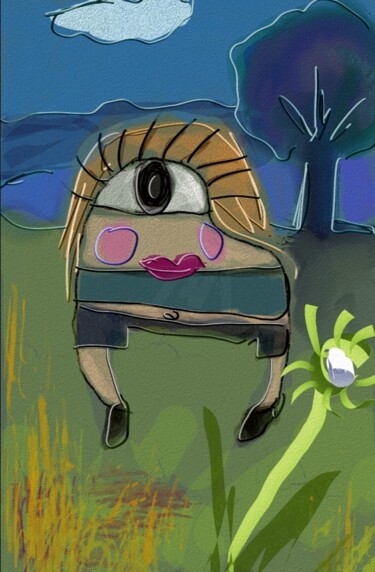 Arts numériques intitulée "Peut- être..." par Jacky Patin, Œuvre d'art originale, Peinture numérique