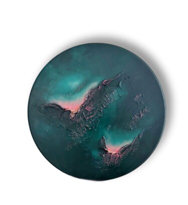 Картина под названием "Abstract Textured L…" - Daria Vergina, Подлинное произведение искусства, Акрил