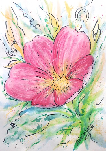 "Тюльпан акварелью" başlıklı Tablo Наталья Литвинова tarafından, Orijinal sanat, Suluboya