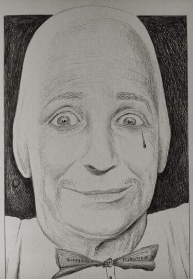 Рисунок под названием "Azax" - Milto Sideris, Подлинное произведение искусства, Шариковая ручка