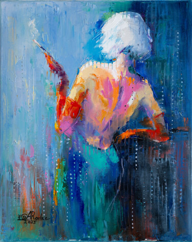 "Cigarette and Secre…" başlıklı Tablo Anna Ravliuc tarafından, Orijinal sanat, Petrol Ahşap Sedye çerçevesi üzerine monte ed…