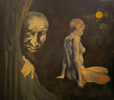 Peinture intitulée "TEMPTATION" par Arkadi Sevumyan, Œuvre d'art originale, Huile