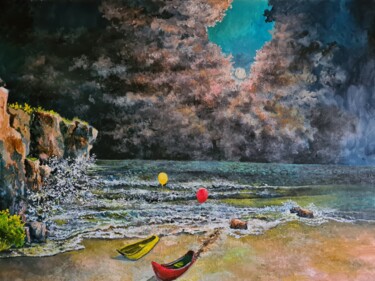 绘画 标题为“red and yellow” 由Arkadi Sevumyan, 原创艺术品, 油