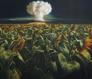 Malerei mit dem Titel "热辣滚烫" von Heng Qiang, Original-Kunstwerk, Öl