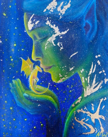 Peinture intitulée "Soul Connection" par Natalia Wilkinson, Œuvre d'art originale, Acrylique Monté sur Châssis en bois