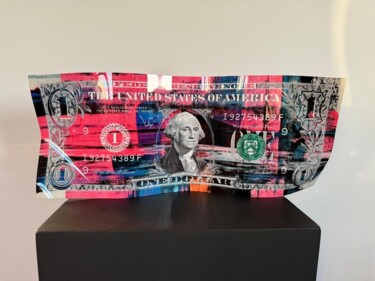 Rzeźba zatytułowany „NEW One Dollar PINK…” autorstwa Karl Lagasse, Oryginalna praca, Aluminium