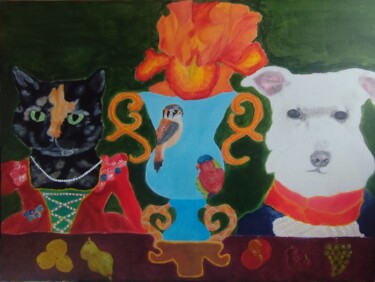 Картина под названием "Horizon" - Fredy Tovar, Подлинное произведение искусства, Акрил Установлен на Деревянная рама для нос…