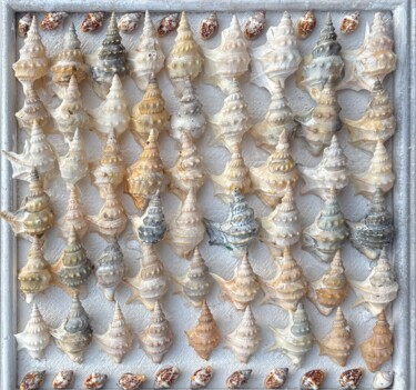 Malarstwo zatytułowany „Sentinelles le reto…” autorstwa Koki, Oryginalna praca, Kolaże Zamontowany na Panel drewniany