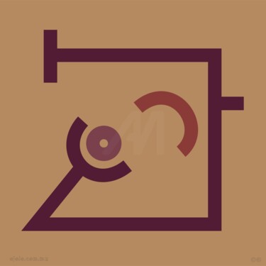 Arte digital titulada "nada visual vi-gita…" por Ojolo, Obra de arte original, Pintura Digital