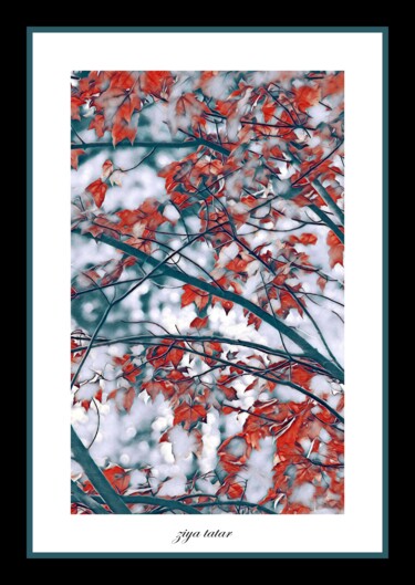 Digitale Kunst mit dem Titel "Autumn dreams" von Ziya Tatar, Original-Kunstwerk, Digitale Malerei