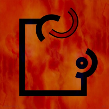 Arte digital titulada "nada visual vi-gita…" por Ojolo, Obra de arte original, Pintura Digital