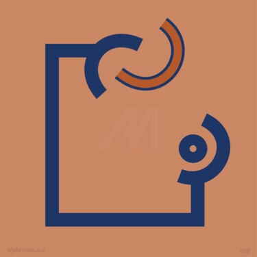 Arte digital titulada "nada visual vi-gita…" por Ojolo, Obra de arte original, Pintura Digital