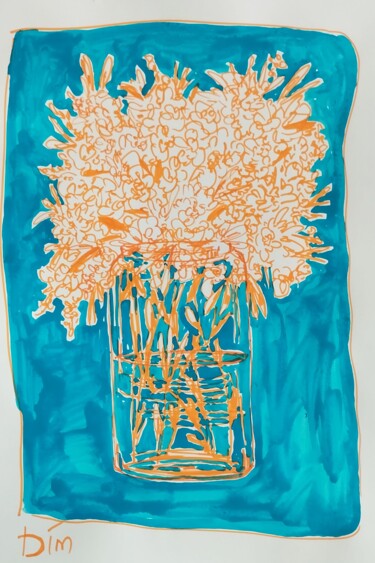 Drawing titled "Original acrylic il…" by Tanya Dim, Original Artwork, Acrylic