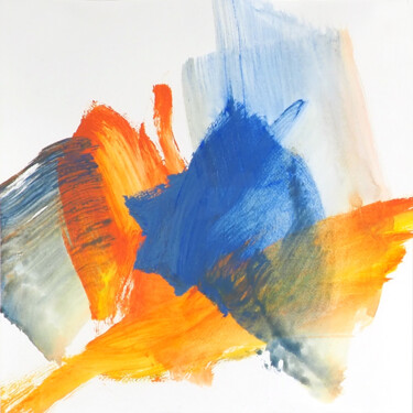 Peinture intitulée "Etendue spontanée -…" par Ln Le Cheviller, Œuvre d'art originale, Acrylique