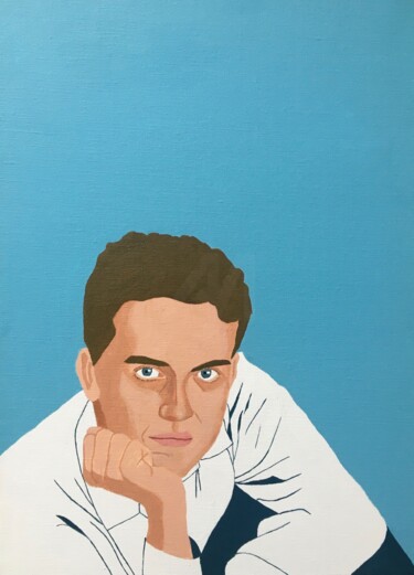 "Hervé Guibert" başlıklı Tablo Odile Raoul tarafından, Orijinal sanat, Akrilik Ahşap Sedye çerçevesi üzerine monte edilmiş