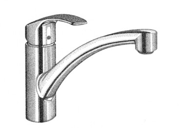 Zeichnungen mit dem Titel "Le robinet" von Dimitri Prévot, Original-Kunstwerk, Tinte