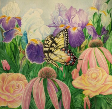 Dibujo titulada "At the Heart of the…" por Deidra Smith, Obra de arte original, Lápiz